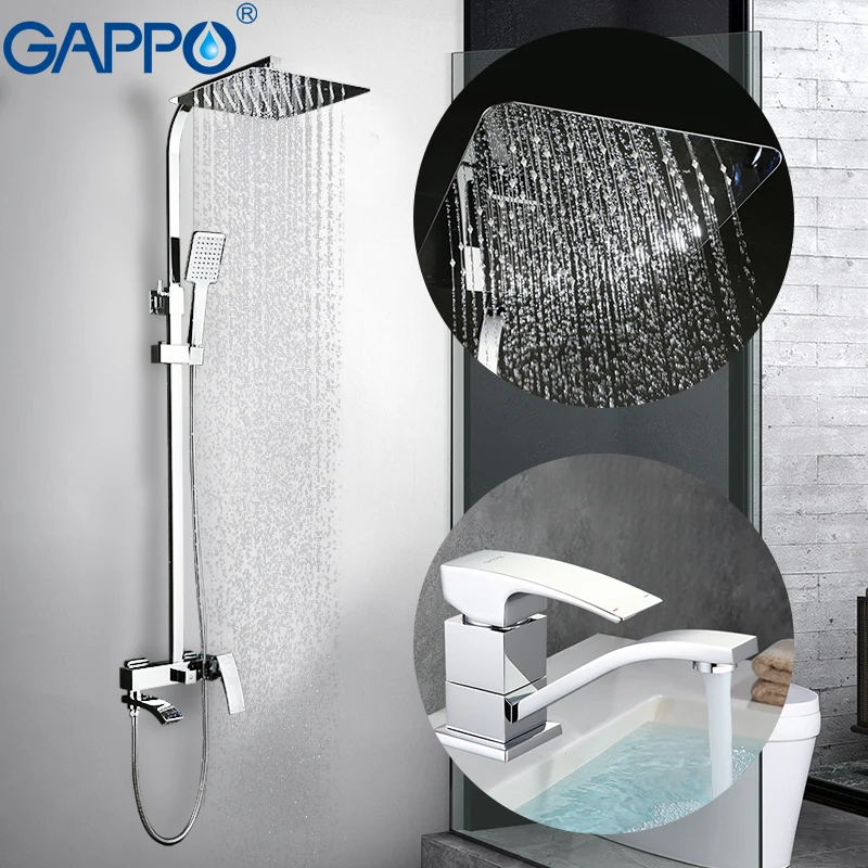 

GAPPO Shower Faucets shower mixer taps basin sink faucet basin faucet bath shower head Sanitary Ware Suite