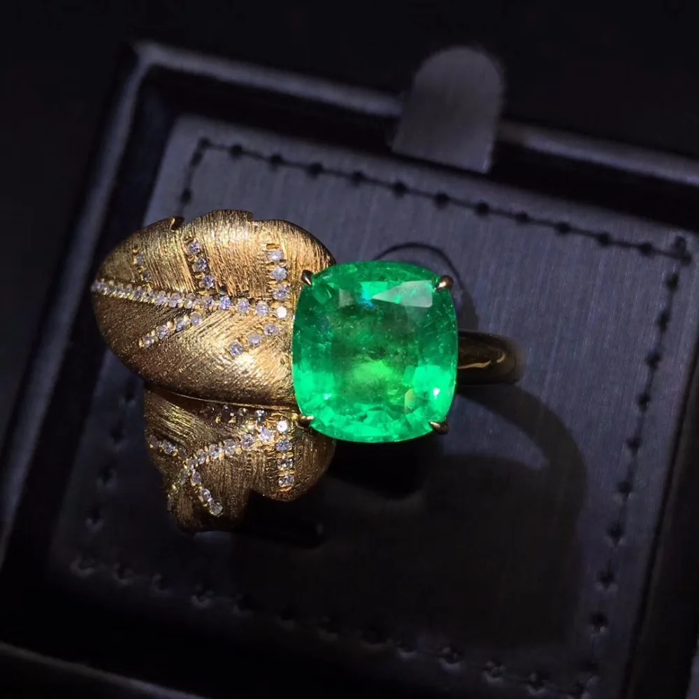 Fine Jewelry AGL Real Pure 18 K Gold 100% Natural Emerald 4.73ct Gemstone Diamonds Jewellery Female's Rings for women Fine Ring
Fine Jewelry AGL Real Pure 18 K Gold 100% Natural Emerald 4.73ct Gemstone Diamonds Jewellery Female's Rings for women Fine Ring