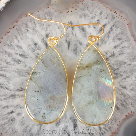 Trendy-beads Elegant Style Light Yellow Gold Color Water Drop Shape Labradorite Stone Drop Earrings 1Pair
Trendy-beads Elegant Style Light Yellow Gold Color Water Drop Shape Labradorite Stone Drop Earrings 1Pair