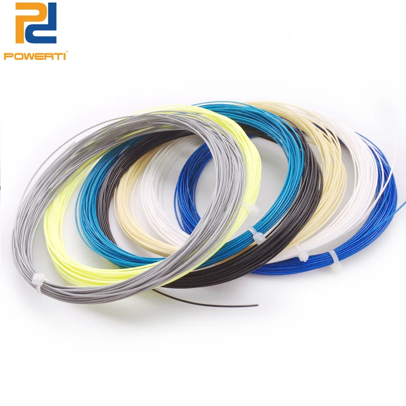 POWERTI 15 pcs/lot 0.73mm Badminton Racket String Cheap Training String 10m Badminton Beginner String Tension 22-24 lbs
POWERTI 15 pcs/lot 0.73mm Badminton Racket String Cheap Training String 10m Badminton Beginner String Tension 22-24 lbs