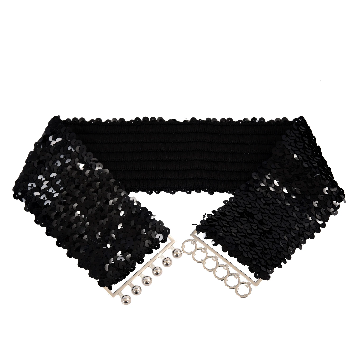 SYB 2016 NEW Black Slim Fashion Sequins Elastic Stretch Shining Waist Band Casual Belt
SYB 2016 NEW Black Slim Fashion Sequins Elastic Stretch Shining Waist Band Casual Belt
