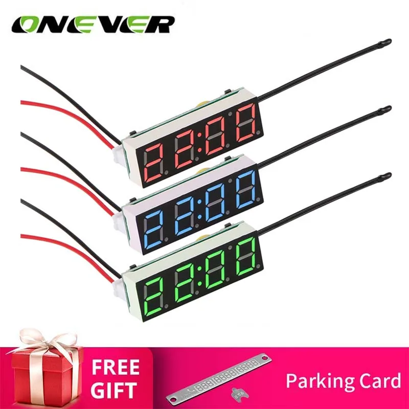 Car Electric Clock Digital Timer LED Temperature Clock Termometro Auto Thermometer Voltage Voltmeter Display for carro voiture
Car Electric Clock Digital Timer LED Temperature Clock Termometro Auto Thermometer Voltage Voltmeter Display for carro voiture