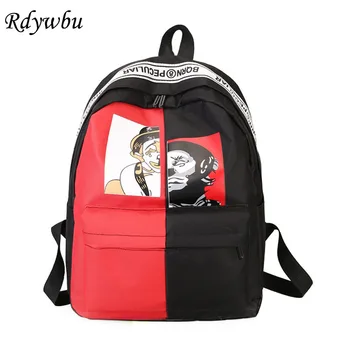 Rdywbu Cartoon Clown Printed Backpack Preppy Students Patchwork School Bag Cute Lovers Large Capacity Travel Bag Laptop Bag B651
Rdywbu Cartoon Clown Printed Backpack Preppy Students Patchwork School Bag Cute Lovers Large Capacity Travel Bag Laptop Bag B651