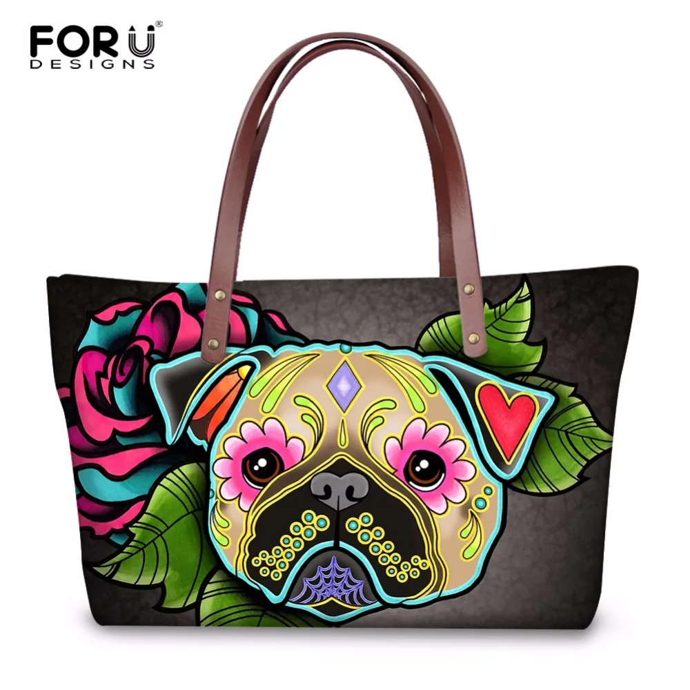 FORUDESIGNS Casual Women Tote Beach Bags 3D Day of the Dead French Bulldog Printed Female Cross Body Bags Fashion Shopping Bags
FORUDESIGNS Casual Women Tote Beach Bags 3D Day of the Dead French Bulldog Printed Female Cross Body Bags Fashion Shopping Bags