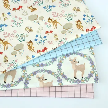 Kids Cotton patchwork Fabric Deer printed Cotton Twill fabric for sewing upholstery cotton patchwork quilting dress making cloth
Kids Cotton patchwork Fabric Deer printed Cotton Twill fabric for sewing upholstery cotton patchwork quilting dress making cloth