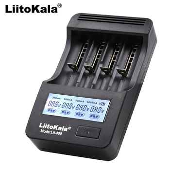 Liitokala lii-400 Lii-PD4 LCD Charger 18650 26650 18500 14500 16340 3.7V lithium battery NiMH AA / AAA1.2V Battery Charger
Liitokala lii-400 Lii-PD4 LCD Charger 18650 26650 18500 14500 16340 3.7V lithium battery NiMH AA / AAA1.2V Battery Charger