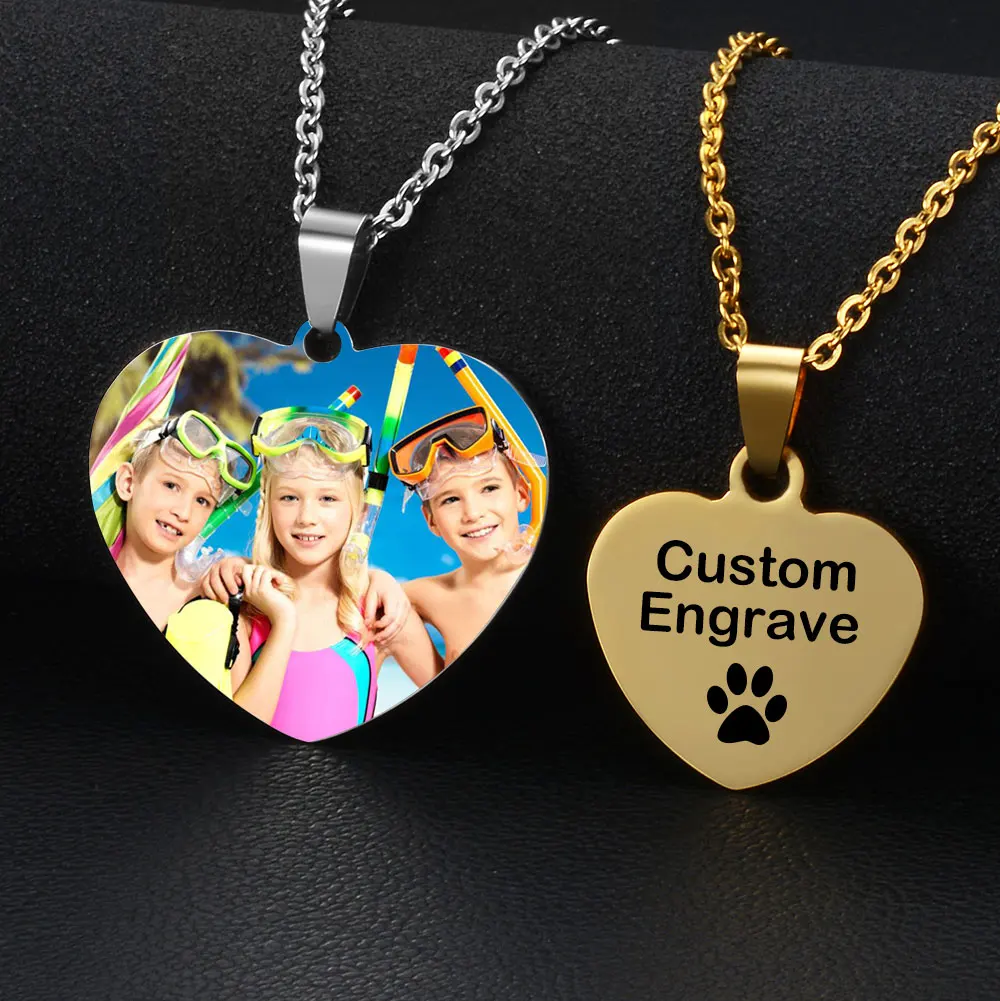 Custom Necklace Pendant Personalized Colorful Photos Necklace Stainless Steel Color Printing Souvenir Gifts Women's Accessories
Custom Necklace Pendant Personalized Colorful Photos Necklace Stainless Steel Color Printing Souvenir Gifts Women's Accessories