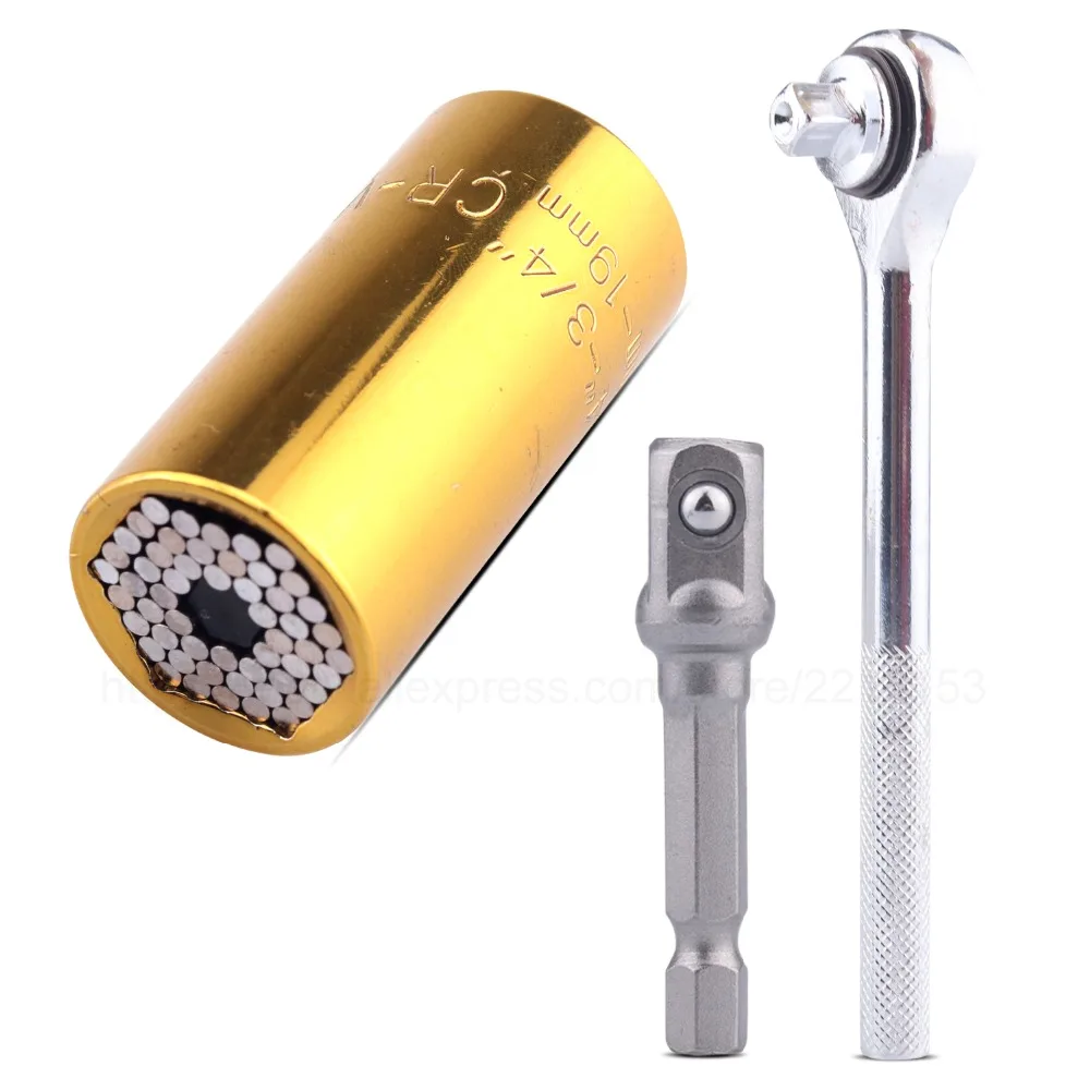 Tool Universal Socket Wrench Magic Spanner 7mm to 19mm Ratchet Torque Socket Wrench Grip Power Drill Adapter
Tool Universal Socket Wrench Magic Spanner 7mm to 19mm Ratchet Torque Socket Wrench Grip Power Drill Adapter