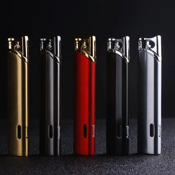 Small Strips Slender Torch Turbine Lighter Butane Cigar Lighter Gas Cigarette 1300 C Windproof Lighter no gas
Small Strips Slender Torch Turbine Lighter Butane Cigar Lighter Gas Cigarette 1300 C Windproof Lighter no gas