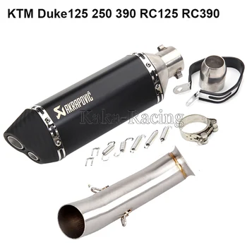 For KTM DUKE 390 250 125 RC125 RC390 Motorcycle Middle Link Pipe with Akrapovic Exhaust Muffler Escape moto 2017 2018 2019
For KTM DUKE 390 250 125 RC125 RC390 Motorcycle Middle Link Pipe with Akrapovic Exhaust Muffler Escape moto 2017 2018 2019