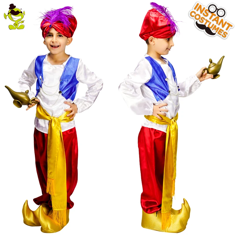 New Child Arabian Prince Costume Boy's Aladdin Lamp For Kids Carnival Party Halloween Party Clothes Role Play
New Child Arabian Prince Costume Boy's Aladdin Lamp For Kids Carnival Party Halloween Party Clothes Role Play
