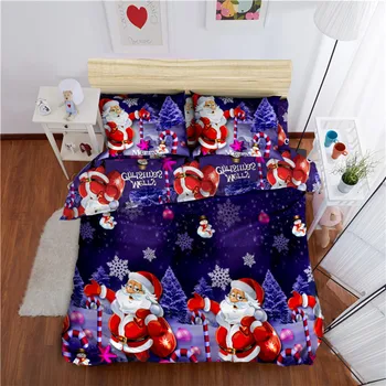 Merry Christmas Purple Bedding Set Santa Claus Duvet Cover Flat Sheet Bed Linens Pillow Case Luxury Bedclothes Bedding Cover D40
Merry Christmas Purple Bedding Set Santa Claus Duvet Cover Flat Sheet Bed Linens Pillow Case Luxury Bedclothes Bedding Cover D40