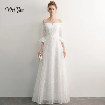 weiyin White Lace Evening Dress 2020 A-line Floor Length Evening Gown For Women Formal Dress vestidos WY1047
weiyin White Lace Evening Dress 2020 A-line Floor Length Evening Gown For Women Formal Dress vestidos WY1047