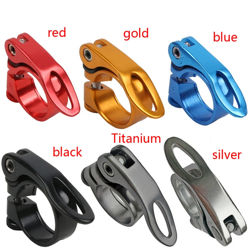 Rockbros MTB Road Bike Seatpost Seat Post QR Clamp 31.8mm Gold