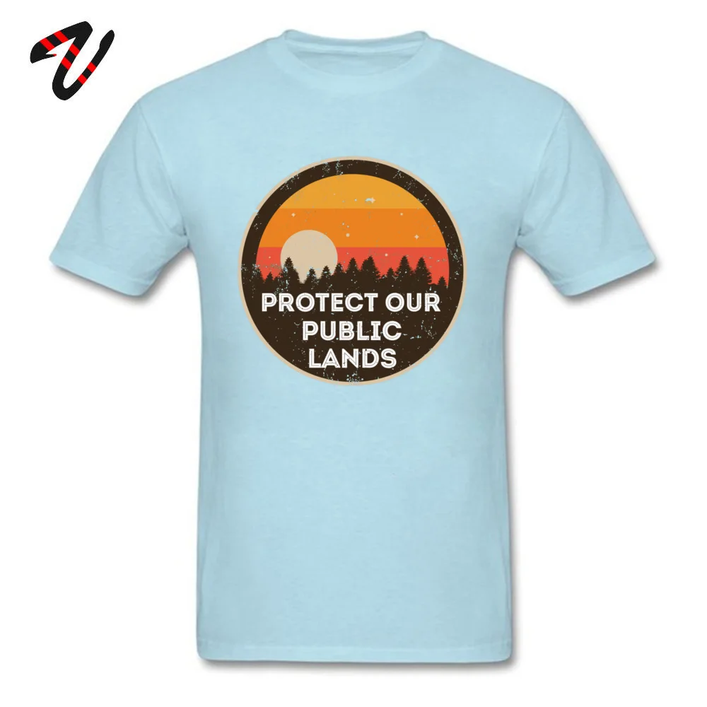 Protect Our Public Lands T Shirt Casual 2019 Fashion Round Collar 100% Cotton T Shirt Tops Shirt for Men Thanksgiving Day Protect Our Public Lands 15186 light