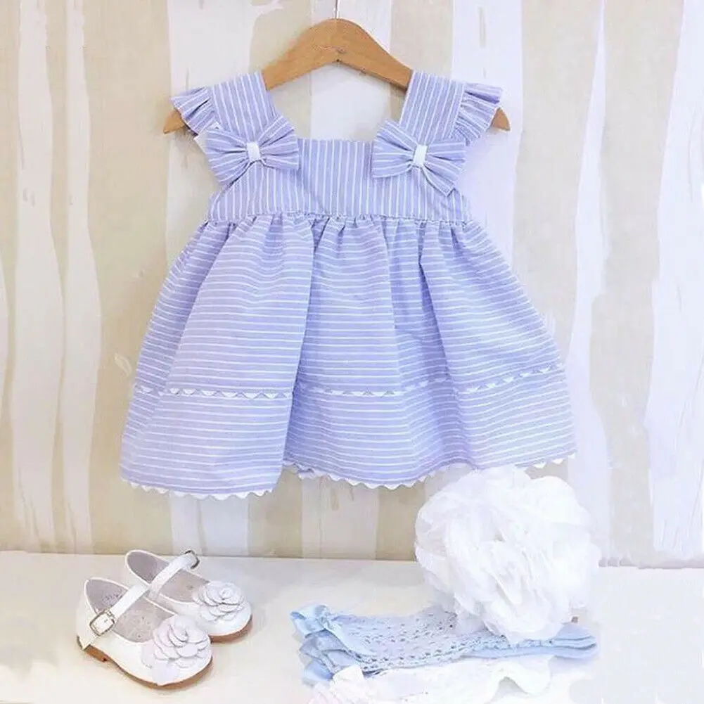 Summer Toddler Baby Kids Girl Dress Bowknot Stripe Sleeveless Tutu Dresses Sundress Girls Lace
Summer Toddler Baby Kids Girl Dress Bowknot Stripe Sleeveless Tutu Dresses Sundress Girls Lace