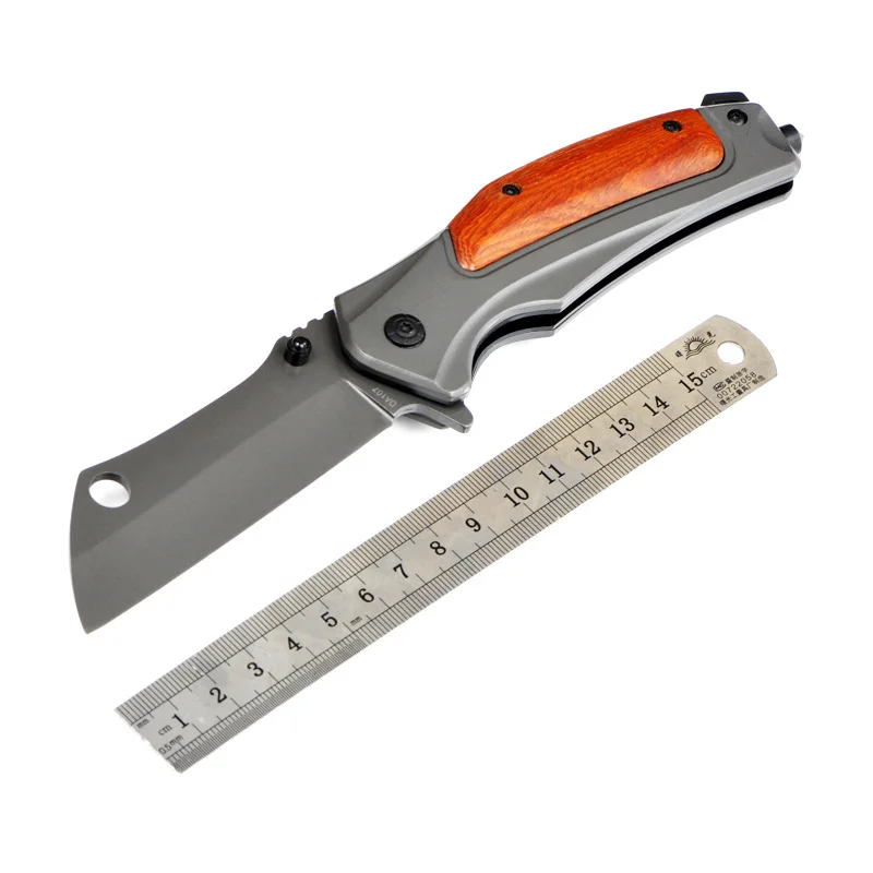 Folding Hunting Knife Stainless Steel Blade Wood Handle Tactical Knife Outdoor Camping Survival Hand Tool Pocket Army Knife
Folding Hunting Knife Stainless Steel Blade Wood Handle Tactical Knife Outdoor Camping Survival Hand Tool Pocket Army Knife