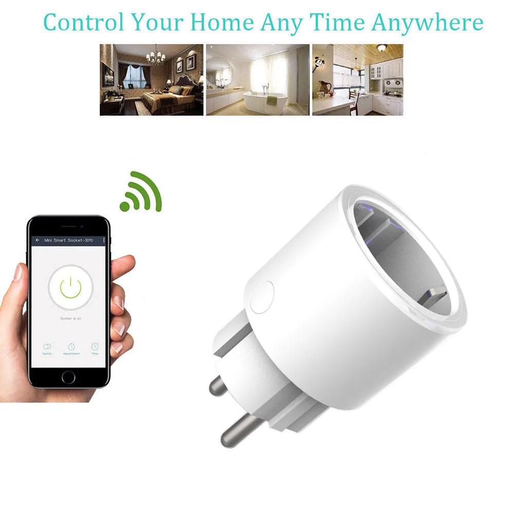 EU Socket Wifi Remote Control Smart Socket Voice Alexa Socket Mobile Phone Remote Control
EU Socket Wifi Remote Control Smart Socket Voice Alexa Socket Mobile Phone Remote Control