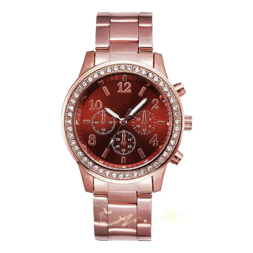 watches Fashion watch women luxury Quartz Sport Military Stainless Steel Band Wrist Crystals Watch drop shipping 1.24
watches Fashion watch women luxury Quartz Sport Military Stainless Steel Band Wrist Crystals Watch drop shipping 1.24