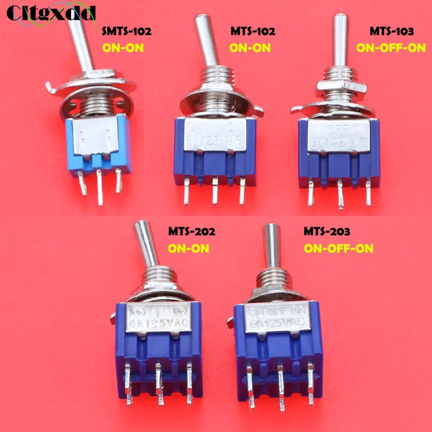 Cltgxdd 1Pcs Miniature Mini Toggle Switch 6A 125V AC 3pin 6pin ON-ON SPDT 2 Position & 3 Position ON-OFF-ON 2P2T DPDT Switche
Cltgxdd 1Pcs Miniature Mini Toggle Switch 6A 125V AC 3pin 6pin ON-ON SPDT 2 Position & 3 Position ON-OFF-ON 2P2T DPDT Switche