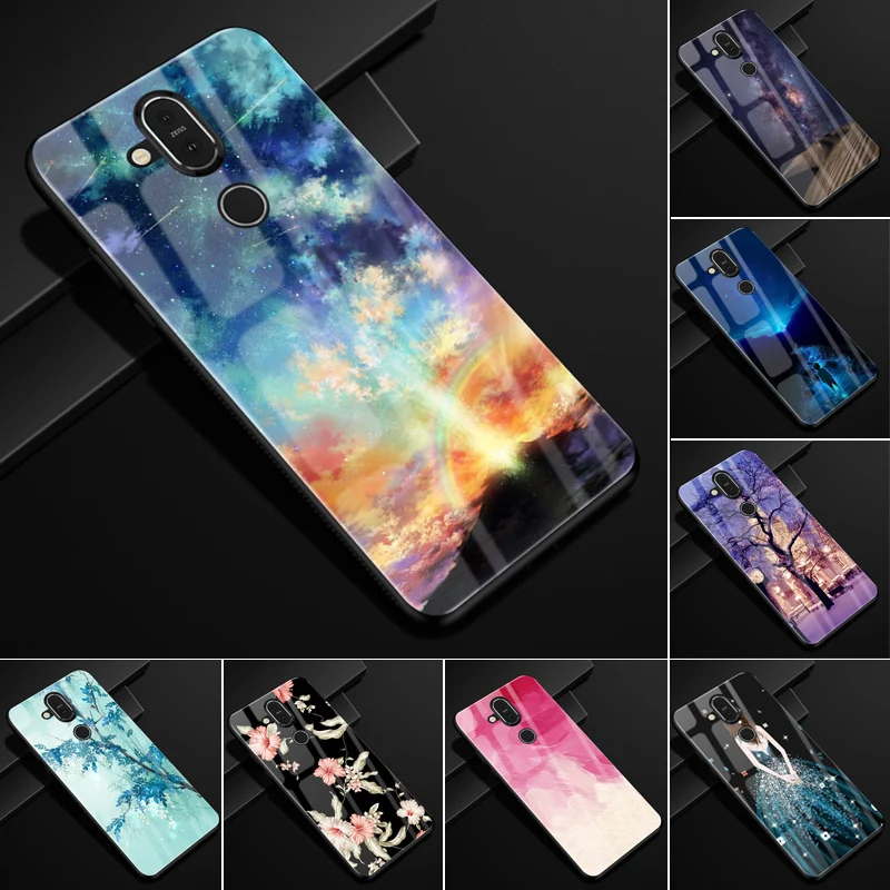 For Nokia 8.1 Case PC Tempered Glass Phone Case Black TPU Bumper Cover For Nokia 7.1 plus 8.1 X7 Cover Case For Nokia 7 Plus
For Nokia 8.1 Case PC Tempered Glass Phone Case Black TPU Bumper Cover For Nokia 7.1 plus 8.1 X7 Cover Case For Nokia 7 Plus