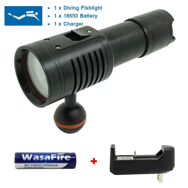 3800 Lumen XM-L2 U2 Underwater Lamp Diving Light Scuba Dive LED Torch Flashlight 26650 18650 100 Meter Waterproof Video Lighting
3800 Lumen XM-L2 U2 Underwater Lamp Diving Light Scuba Dive LED Torch Flashlight 26650 18650 100 Meter Waterproof Video Lighting