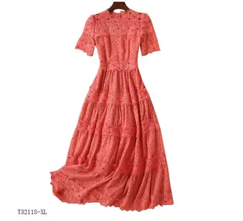 European style 2019 New arrivals summer Spring fashion women clothes temperament solid color patchwork vintage dress T3211
European style 2019 New arrivals summer Spring fashion women clothes temperament solid color patchwork vintage dress T3211
