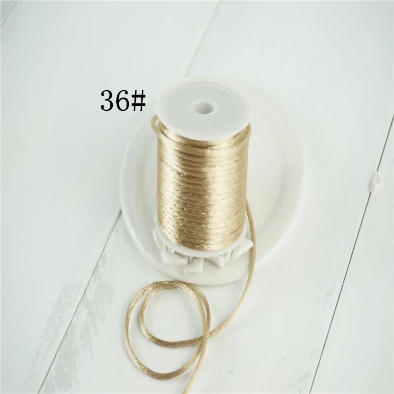 2mmX10m/roll Strong Braided Macrame Silk Satin Nylon Cord Rope DIY Making Findings Beading Thread Wire 2mm
2mmX10m/roll Strong Braided Macrame Silk Satin Nylon Cord Rope DIY Making Findings Beading Thread Wire 2mm