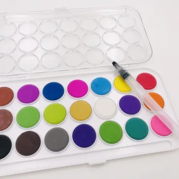 Superior 21 Colors Solid Water Color Paint Set With Paint Brush Portable Watercolor Pigment For Artist Art Supplies
Superior 21 Colors Solid Water Color Paint Set With Paint Brush Portable Watercolor Pigment For Artist Art Supplies