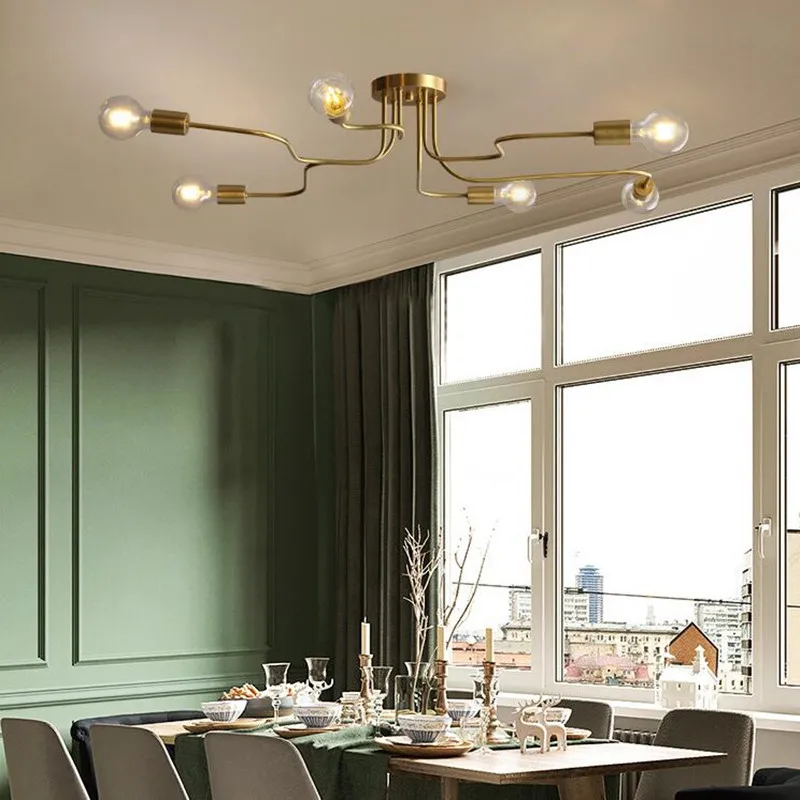 4/6/8 Heads American RH Copper Bedroom Ceiling Lamp Concise Modern Designer Dinner Ceiling Light Fixtures Free Shipping
4/6/8 Heads American RH Copper Bedroom Ceiling Lamp Concise Modern Designer Dinner Ceiling Light Fixtures Free Shipping
