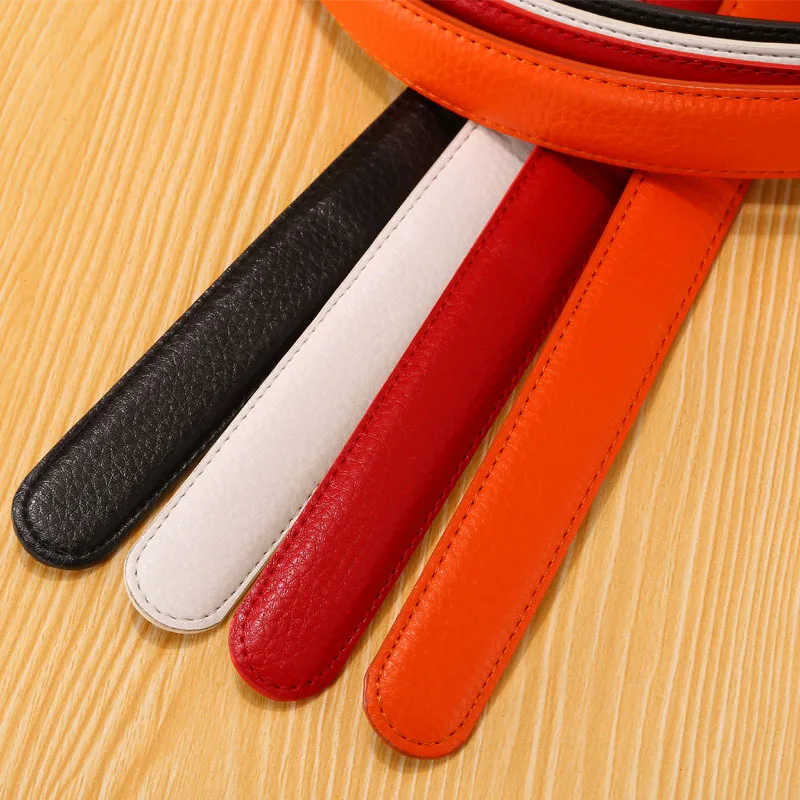 VOHIO women belt 2.4cm 2.8cm width belt Lady cowhide automatic buckle red white black belt body without buckle waist belt
VOHIO women belt 2.4cm 2.8cm width belt Lady cowhide automatic buckle red white black belt body without buckle waist belt