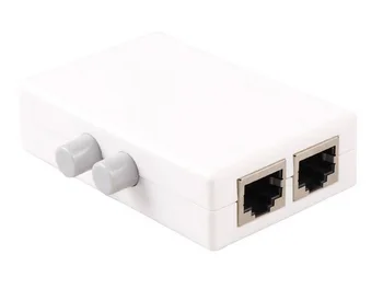 200pcs Mini 2 Port RJ45 RJ-45 Network Switch Ethernet Network Box Switcher Dual 2 Way Port Manual Sharing Switch Adapter
200pcs Mini 2 Port RJ45 RJ-45 Network Switch Ethernet Network Box Switcher Dual 2 Way Port Manual Sharing Switch Adapter