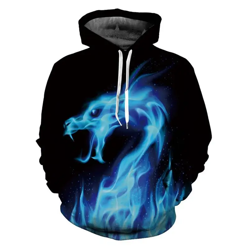 Hot Selling Fashion Hoodie Men Black 3d Sweatshirts Print Fire Dragon Hooded Hoodies Snake Sweatshirts Unisex Pullovers 6XL
Hot Selling Fashion Hoodie Men Black 3d Sweatshirts Print Fire Dragon Hooded Hoodies Snake Sweatshirts Unisex Pullovers 6XL