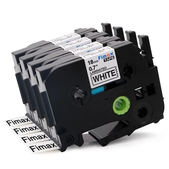 Fimax 4 Packs TZe241 Compatible for Brother P-touch Label Tape TZe-241 TZ-241 18mm Black on White Brother P-touch Label Printer
Fimax 4 Packs TZe241 Compatible for Brother P-touch Label Tape TZe-241 TZ-241 18mm Black on White Brother P-touch Label Printer
