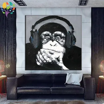 hand painted modern pop animal art paiting black and white animals oil painting monkey ape wall canvas art popular
hand painted modern pop animal art paiting black and white animals oil painting monkey ape wall canvas art popular