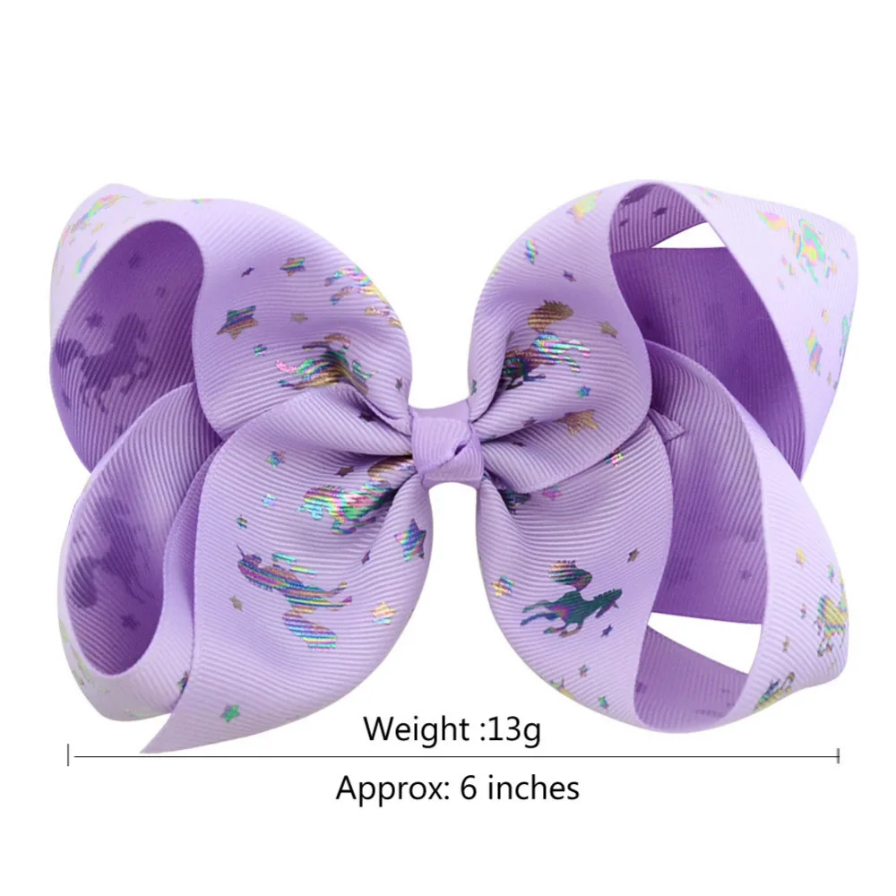 Hair Bow Grosgrain Ribbon Boutique JOJO Siwa 6 inch Bows Printed Unicorn With Alligator Clip For Girl Accessories Headdwear
Hair Bow Grosgrain Ribbon Boutique JOJO Siwa 6 inch Bows Printed Unicorn With Alligator Clip For Girl Accessories Headdwear