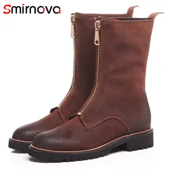 Smirnova NEW 2018 fashion square med heels ankle boots women zipper cow suede leather boots round toe autumn winter boots
Smirnova NEW 2018 fashion square med heels ankle boots women zipper cow suede leather boots round toe autumn winter boots