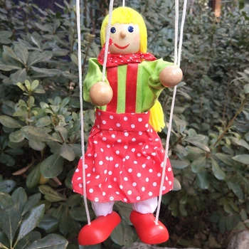 New Funny Toy Pull String Puppet Little Girl Wooden Marionette Puppet Toy Joint Activity Doll
New Funny Toy Pull String Puppet Little Girl Wooden Marionette Puppet Toy Joint Activity Doll
