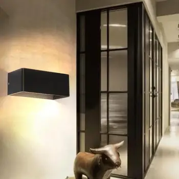4W/7W/12W LED Aluminium Modern Wall Lamps IP65 Waterproof Rectangle Bedside Bedroom Lamp Corridor Stair Light White/Warm White 
4W/7W/12W LED Aluminium Modern Wall Lamps IP65 Waterproof Rectangle Bedside Bedroom Lamp Corridor Stair Light White/Warm White