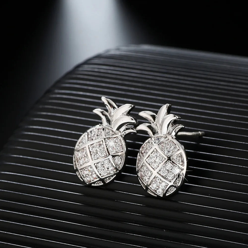 Crystal Small Pineapple Stud Earrings For Women Exquisite Bridesmaids Jewelry girls Best Gift
Crystal Small Pineapple Stud Earrings For Women Exquisite Bridesmaids Jewelry girls Best Gift