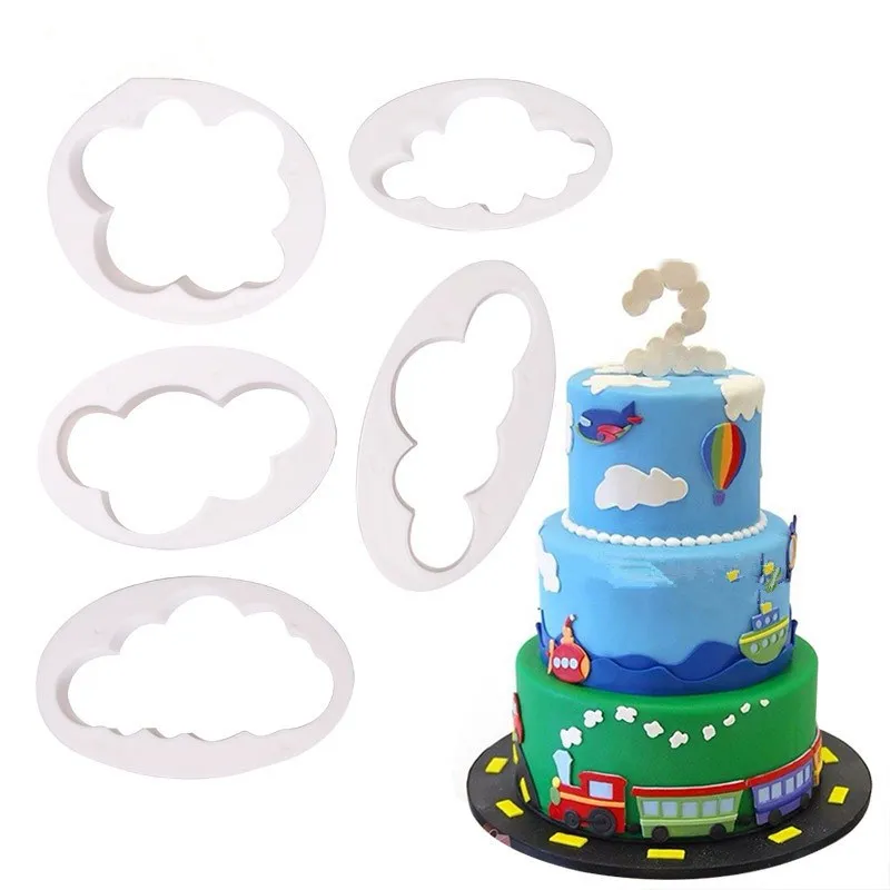 5Pcs Cake Cloud Mold Decorating Tools Cake Decorating Mold Sugar Craft Cookies Fondant Cutter Cutting Model Cloud Cake Mold
5Pcs Cake Cloud Mold Decorating Tools Cake Decorating Mold Sugar Craft Cookies Fondant Cutter Cutting Model Cloud Cake Mold