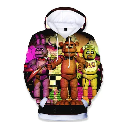 Retail Newest Five Nights at Freddy 3D Hoodies childen Autumn Fashion Casual Anime Hoodie 3D Print FNF Sweatshirts
Retail Newest Five Nights at Freddy 3D Hoodies childen Autumn Fashion Casual Anime Hoodie 3D Print FNF Sweatshirts