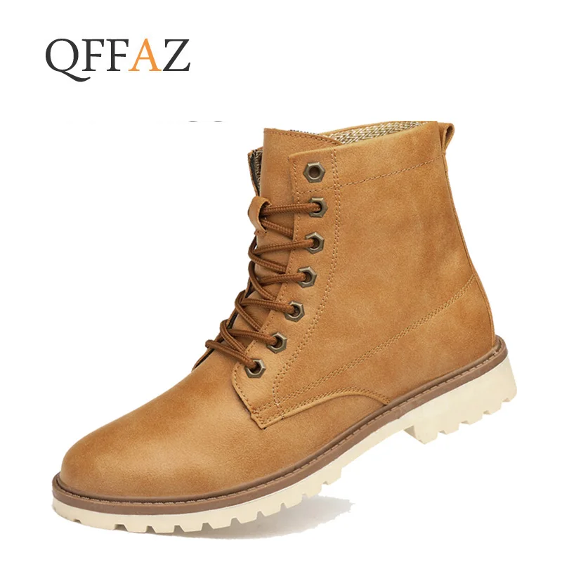 QFFAZ High Quality PU Leather Men Boots Winter Waterproof Ankle Boots Outdoor Working Boots Men Shoes
QFFAZ High Quality PU Leather Men Boots Winter Waterproof Ankle Boots Outdoor Working Boots Men Shoes