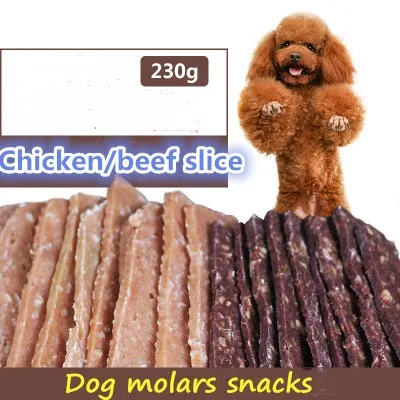 Beef chicken slice 230g pet food dried meat pet dog nutrition delicious snacks calcium supplement training award dog food
Beef chicken slice 230g pet food dried meat pet dog nutrition delicious snacks calcium supplement training award dog food