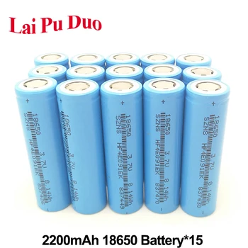 Rechargeable Battery 3.7V 2200mAh Li-ion 18650 ICR18650 For High-grade Flashlight Toy Batteries 15 Pieces Included
Rechargeable Battery 3.7V 2200mAh Li-ion 18650 ICR18650 For High-grade Flashlight Toy Batteries 15 Pieces Included