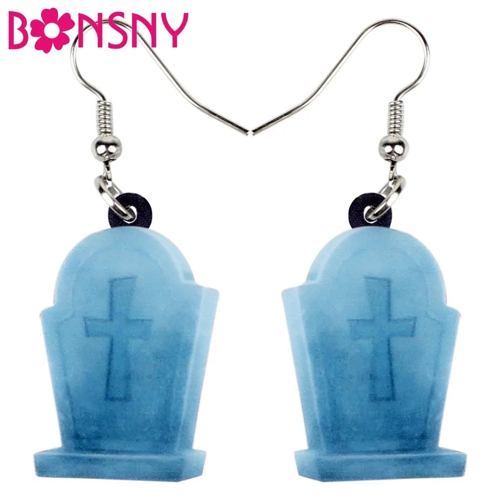 Bonsny Acrylic Cartoon Halloween Grave Tomb Earrings Drop Dangle Big New Fashion Punk Jewelry For Women Girls Gift Party Charms
Bonsny Acrylic Cartoon Halloween Grave Tomb Earrings Drop Dangle Big New Fashion Punk Jewelry For Women Girls Gift Party Charms