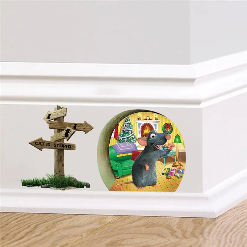Funny 3d Mouse Hole Wall Stickers For Kitchen Bedroom Baseboard Home Decoration Diy Cartoon Animal Mural Art Pvc Wall Decals
Funny 3d Mouse Hole Wall Stickers For Kitchen Bedroom Baseboard Home Decoration Diy Cartoon Animal Mural Art Pvc Wall Decals