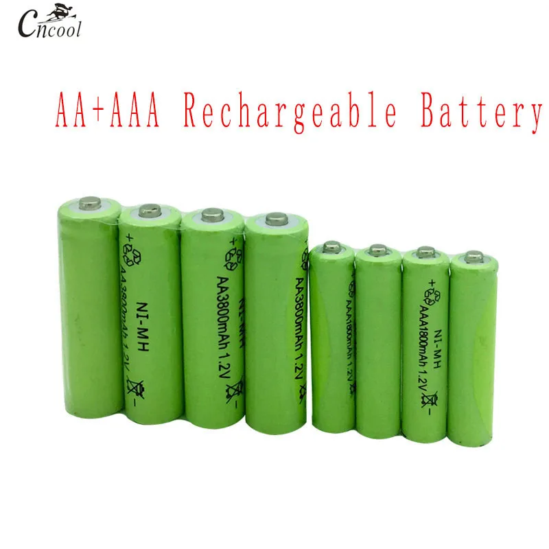 Wholesale 20 pcs AA 3800mAh Ni-MH Rechargeable Batteries + AAA 1800mAh Lithium battery Battery | Электроника