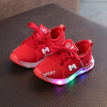 Kids Shoes For Baby Girl With red black mesh Children Glowing Sneakers Luminous LED Girls Shoes Eyelash School Shoe
Kids Shoes For Baby Girl With red black mesh Children Glowing Sneakers Luminous LED Girls Shoes Eyelash School Shoe