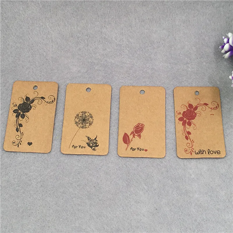 Especially For You Handmade With Love Hang Tags Dandelion Rose Pattern Retro Kraft Paper Hang Labels Tag Brown 5x3cm 200Pcs/Lot
Especially For You Handmade With Love Hang Tags Dandelion Rose Pattern Retro Kraft Paper Hang Labels Tag Brown 5x3cm 200Pcs/Lot